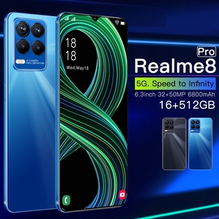 ภาพขนาดย่อของภาพหน้าปกสินค้าโทรศัพท์ Realme8 Pro โทรศัพท์มือถือ 16GB+512GB โทรศัพท์ถูกๆความจุสูง 6.7นิ้ว Android สมาร์ทโฟน จากร้าน f96nw4ffme บน Shopee