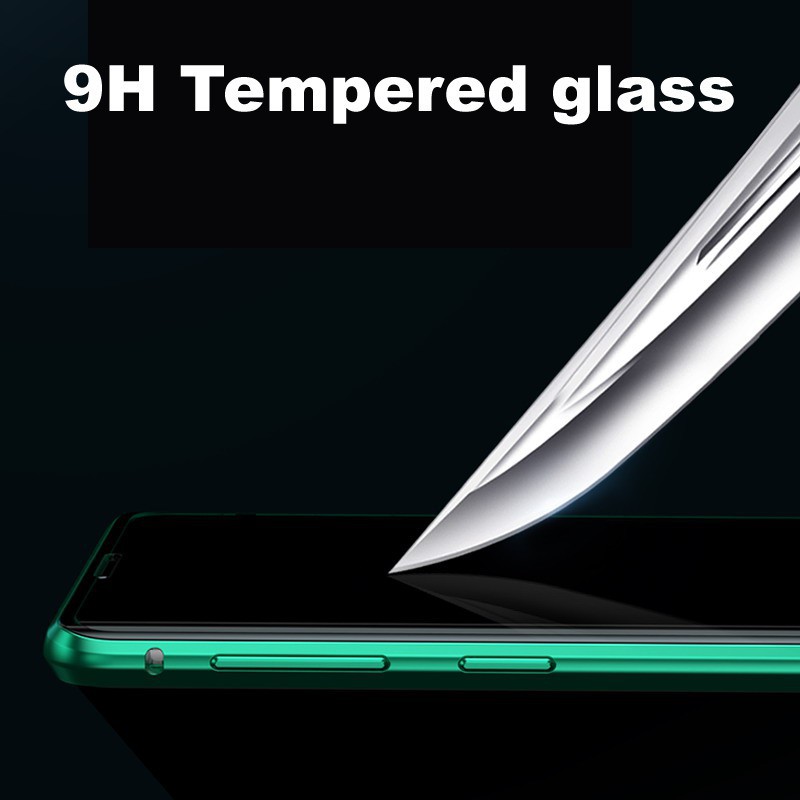 เคส-vivo-y21-y20-y20i-y20s-y70s-y50-y30-y17-y12-y15-y19-กระจกสองด้าน-กรอบโลหะ-สถานที่น่าสนใจแม่เหล็ก-เคสโทรศัพท์-double-sided-tempered-glass-case