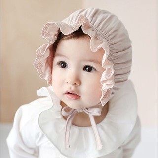 ภาพหน้าปกสินค้าQ31R สินค้าแนะนำ*** หมวกเด็ก Baby Lace Hat หมวกระบาย ผ้านิ่ม 10สี ที่เกี่ยวข้อง