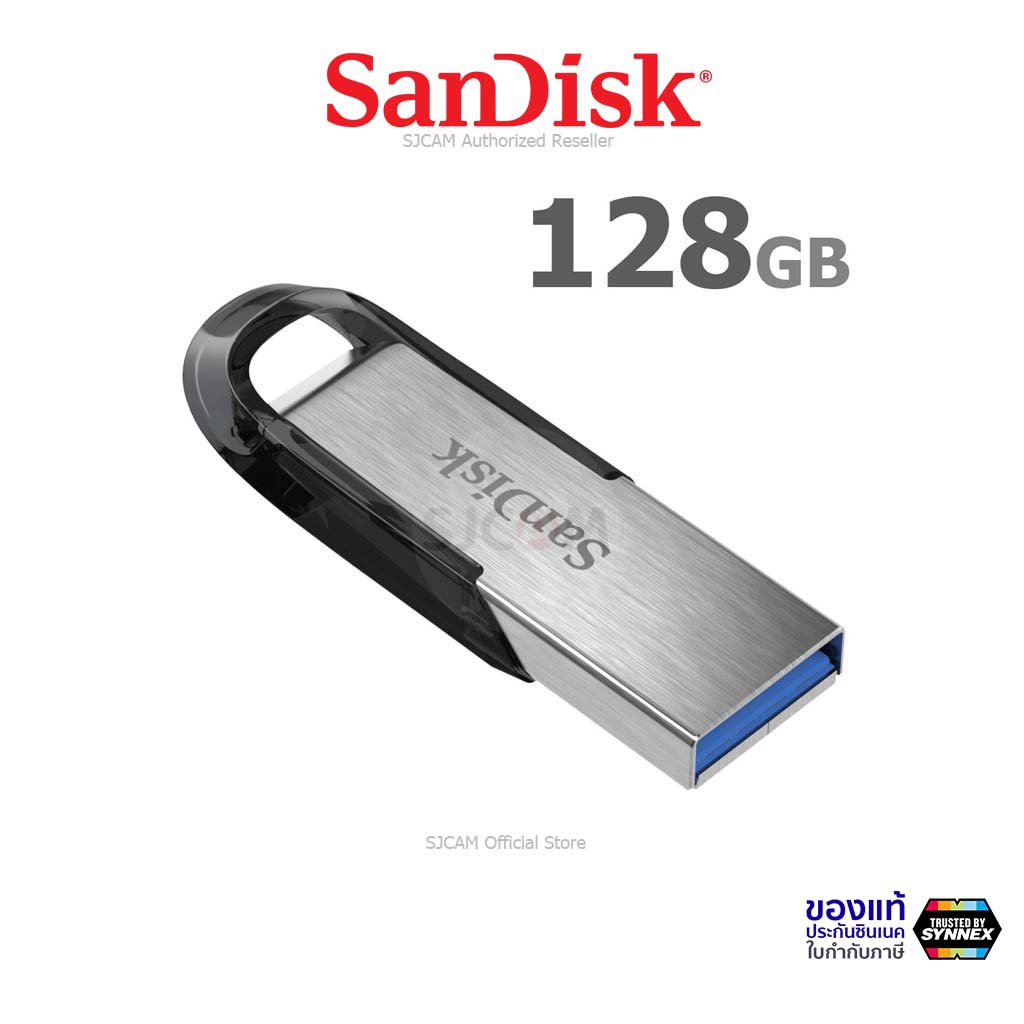 ภาพหน้าปกสินค้าSanDisk Ultra Flair Flash Drive USB 3.0 128GB Speed150MB/s (SDCZ73_128G_G46) เมมโมรี่ การ์ด แซนดิส แฟลซไดร์ฟ ประกัน 5 ปี