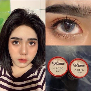 Hima / Himalayan Gray คอนแทคเลนส์ สีเทา Pitchylens ฝาแดง Contact lens บิ๊กอาย bigeyes สายฝอ ตาฝรั่ง ไม่เน้นขอบ ไม่มีขอบ