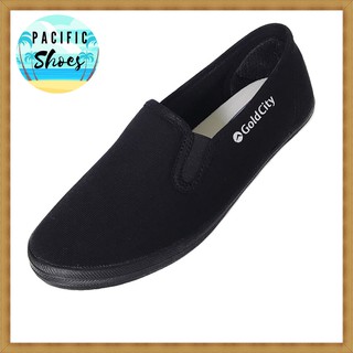 สินค้า GOLDCITY รองเท้าผ้าใบ SLIP ON สีดำ รุ่น CS002