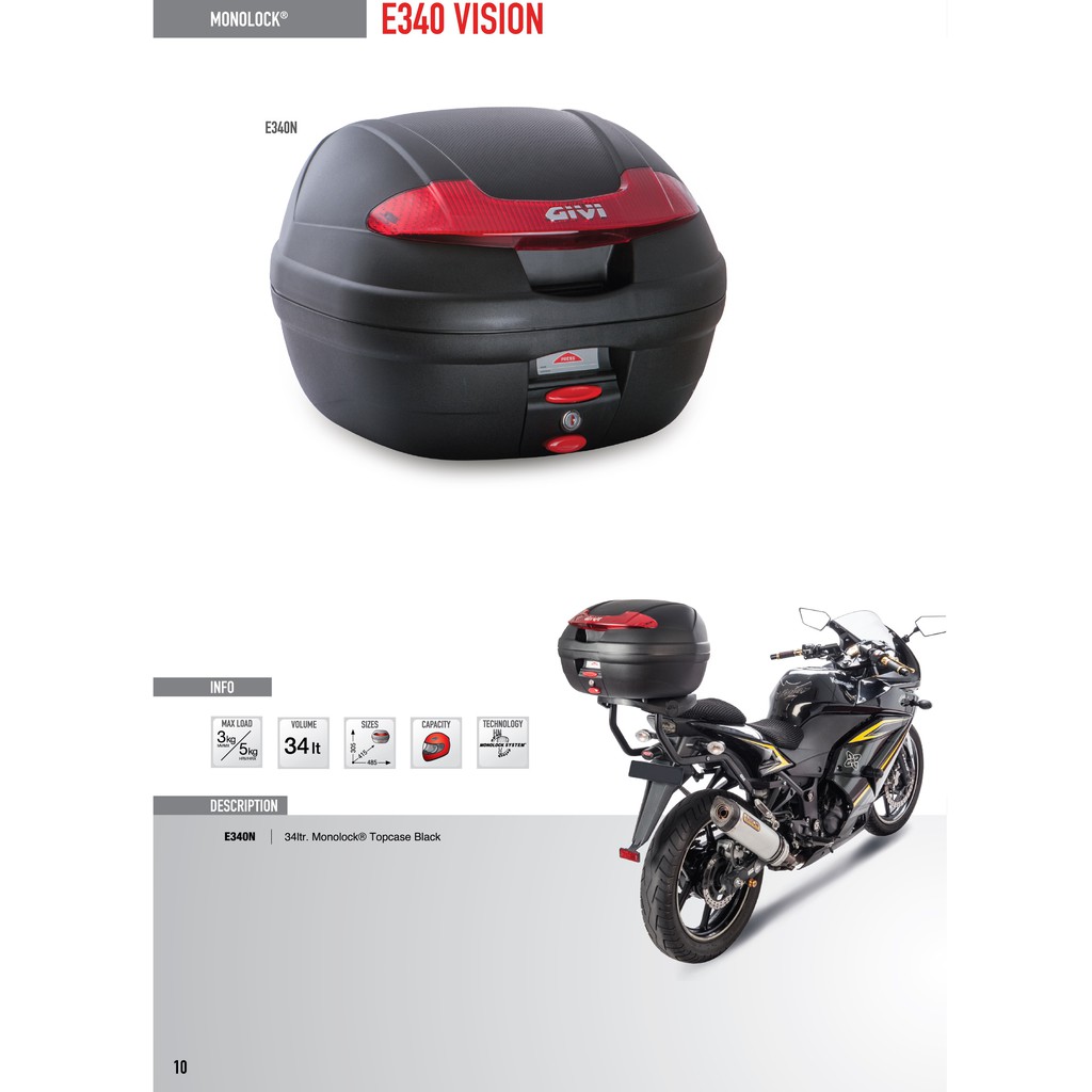 givi-e340n-34-ltr-monolock-top-case-without-light-กล่องติดท้ายรถมอเตอร์ไซค์