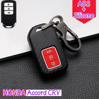 เคสกุญแจรีโมทรถยนต์ คาร์บอนไฟเบอร์ สําหรับ honda HRV BRV Jazz CRV ACCORD CIVIC IX X 9 10 X 10 Fit Jazz IV 4 GK 5 CRV V 5 HRV Vezel