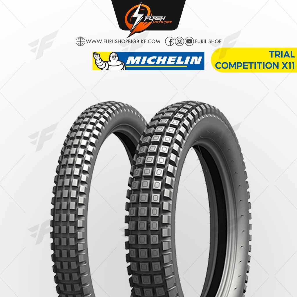 ยางมอเตอร์ไซค์บิ๊กไบค์-michelin-trial-competition-x11-4-00-r-18-m-c-64l-trial-competition-x11-r-tl