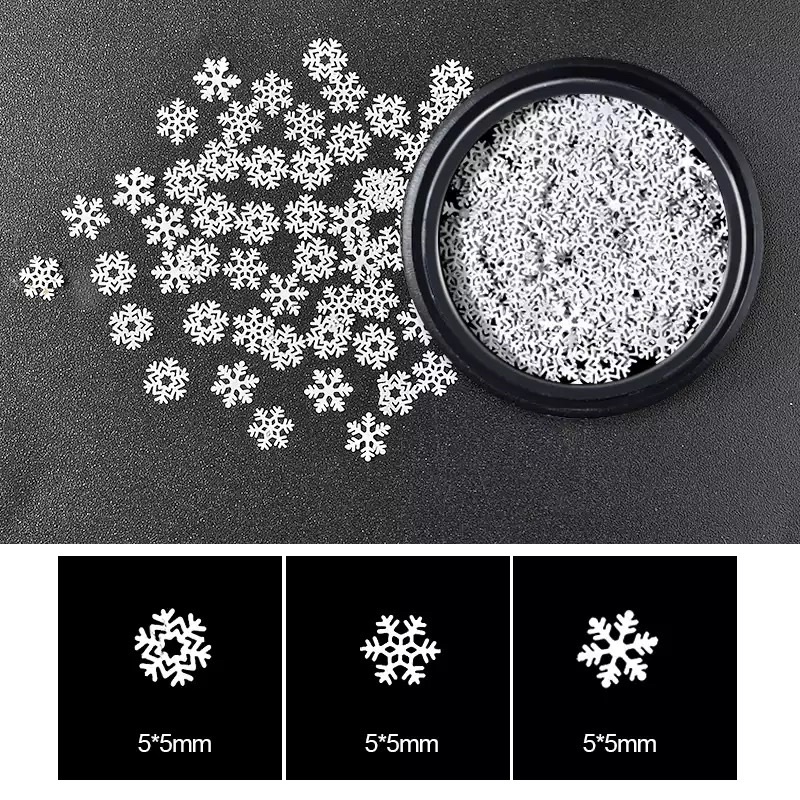 พร้อมส่ง-snowflake-glitter-กลิตเตอร์เกล็ดหิมะ-กลิตเตอร์ติดเล็บ-กลิตเตอร์คริสต์มาสติดเล็บ