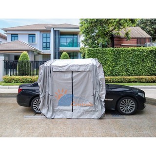 เต็นท์พับได้ โรงจอดรถสำเร็จรูป CARSBRELLA  รุ่น RAINBOW ไซส์ L สำหรับรถขนาดกลาง  - ใหญ่ ป้องกันรังสี UV 100%
