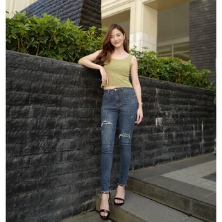 ภาพหน้าปกสินค้ารสนิยม #RSY25 [ผ้ายืด] - กางเกงยีนส์สกินนี่ แต่งขาด ยีนส์เอวสูง สกินนี่ กางเกงขายาวผู้หญิง Skinny Jeans รสนิยมยีนส์ ซึ่งคุณอาจชอบราคาและรีวิวของสินค้านี้