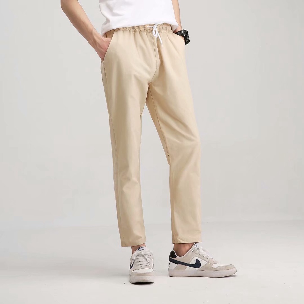 เสื้อผ้า-dm-กางเกงขายาวทรงตรงทรงหลวมสไตล์เกาหลีสำหรับผู้ชาย-s-5xl