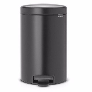 Brabantia ถังขยะสแตนเลสแบบเหยียบ รุ่น Brabantia Pedal Bin New Icon 12L,Black