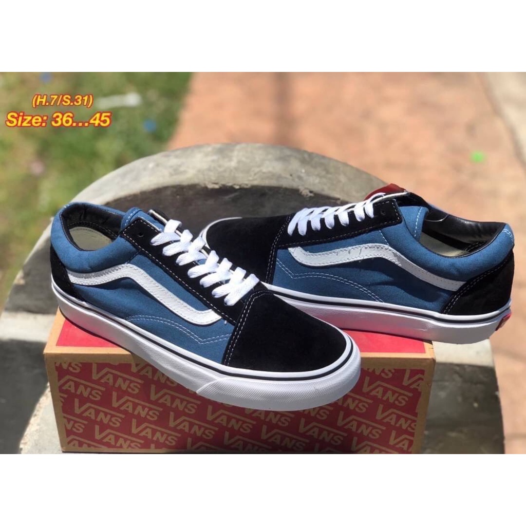 vans-old-skools-รองเท้าผ้าใบผูกเชือกพร้อมกล่อง