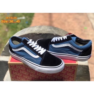 สินค้า vans old skools รองเท้าผ้าใบผูกเชือกพร้อมกล่อง