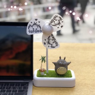 พัดลมตั้งโต๊ะลายการ์ตูน Totoro พร้อมสายชาร์ตUSBสามารถปรับความแรงได้ 2 ระดับ