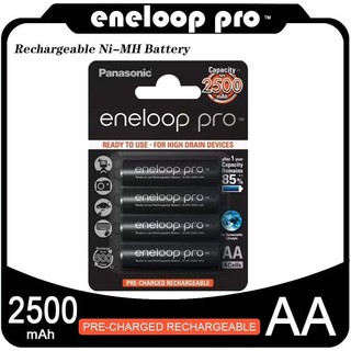 ภาพขนาดย่อของภาพหน้าปกสินค้าถ่านชาร์จ Eneloop Pro Rechargeable Battery AAA 950mAh แพ็ค 4 ก้อน (Black) จากร้าน cxkshop บน Shopee ภาพที่ 2