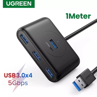 UGREEN รุ่น20291 HUB USB 3.0 / 4port สายยาว 1m (สีดำ) ตัวเพิ่มช่องสัญญาณ USB เพิ่มเป็น 4 ช่อง โอนถ่ายข้อมูลสูงสุด 5Gbps