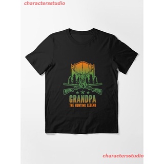 2022 Grandpa The Deer Hunter Essential T-Shirt เสื้อยืด ดพิมพ์ลาย เสื้อยืดผ้าฝ้าย คอกลม cotton ความนิยม discount Unisex