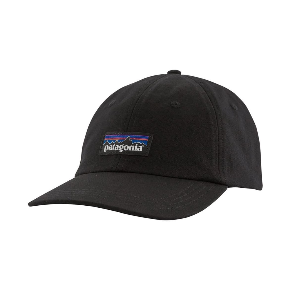 ของแท้-หมวก-patagonia-p-6-label-trad-cap-black