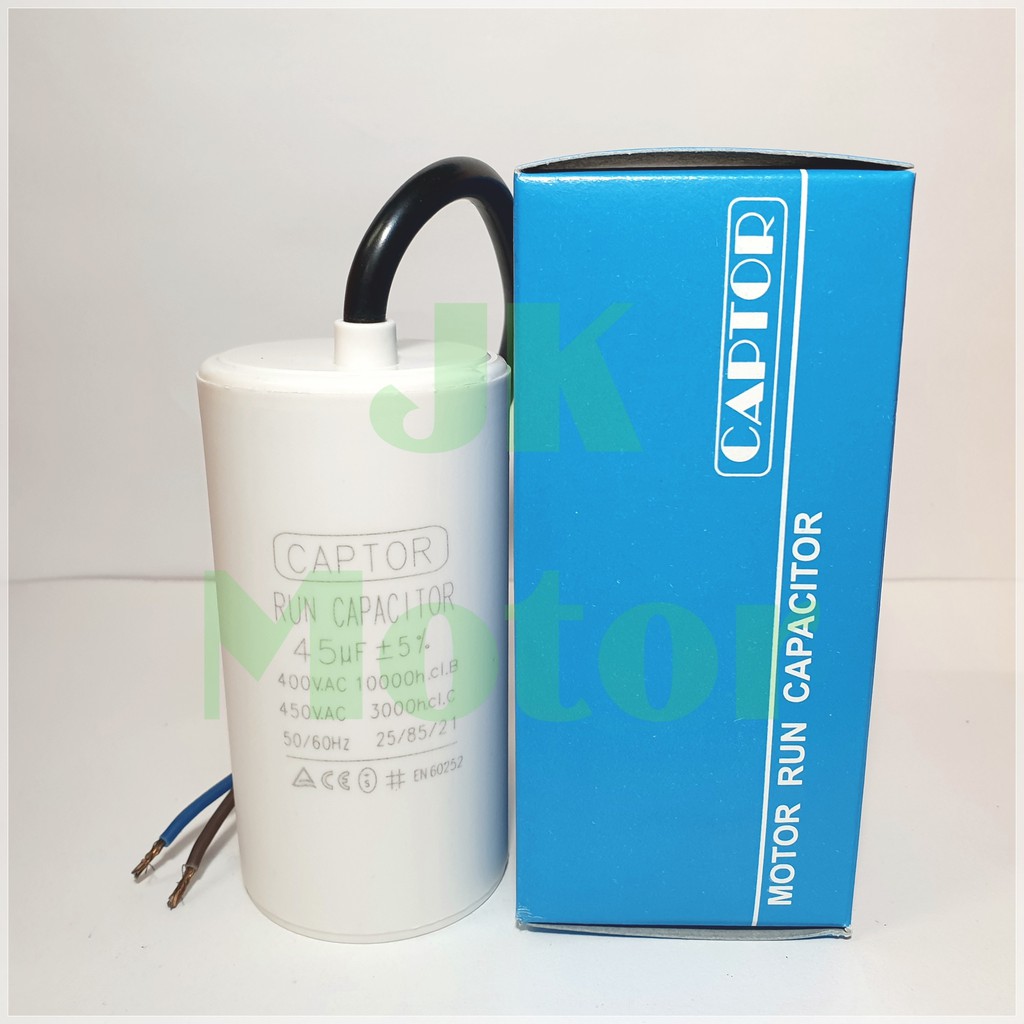คาปาซิเตอร์รัน Run Capacitor CAPTOR ขนาด 25uF 30uF 35uF 40uF 45uF 50uF ...