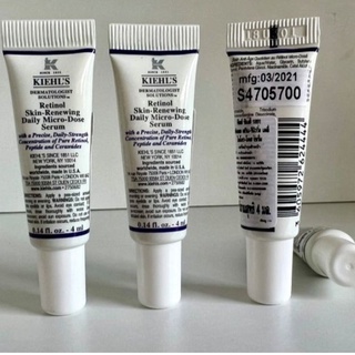 ของแท้ Kiehls Retinol Skin Renewing Daily Micro Dose Serum ป้ายไทย4ml.