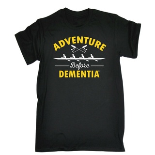 เสื้อยืดโอเวอร์ไซส์ขายดี เสื้อยืดลําลอง แขนสั้น พิมพ์ลาย Adventure Before Dementia Rowing HNciip95NJggpk93 สไตล์คลาสสิก