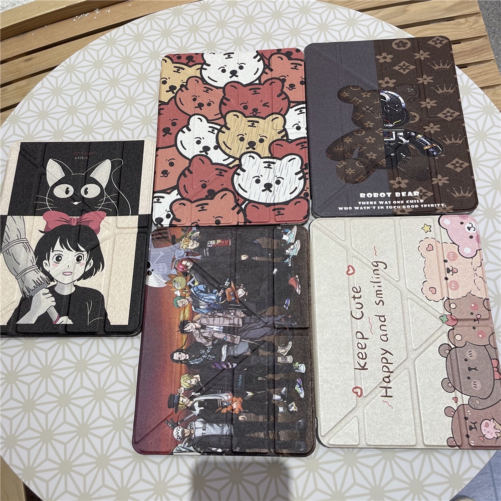 เคสไอแพดตัววาย-gen7-gen8-gen9-ด้านหลังโปร่งใส-10-2-ปกตัว-yพร้อมช่องใส่ปากกา-พับได้ทุกรูปแบบ-air4-air5-10-9-gen5-6-9-7