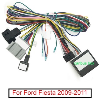 อะแดปเตอร์สายเคเบิลเสียงรถยนต์ DVD Android 16PIN พร้อมกล่องแคนบัส สําหรับ Ford Fiesta