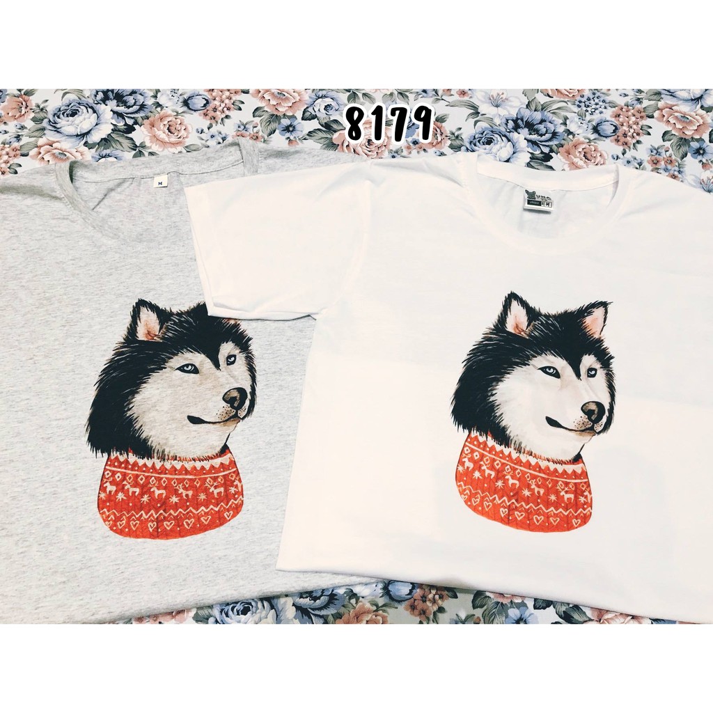 เสื้อยืดโอเวอร์ไซส์siberian-husky-t-shirt-ไซบีเรียน-ฮัสกี้-8179-2102s-3xl