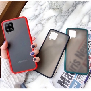 [ส่งจากไทย] เคสกันกระแทก ปุ่มสีผิดด้าน SamsungS10 S10 plus note 10 note 10 plusเคสโทรศัพท์ ออฟโป้ ขอบนิ่มหลังแข็ง เคส