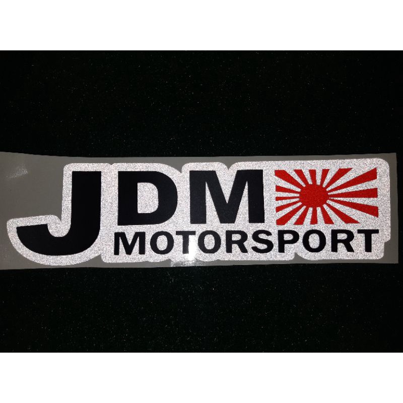 สติ๊กเกอร์-jdm-สะท้อนแสง3m-แบบตัดสะท้อนแสงพร้อมส่งจร้า