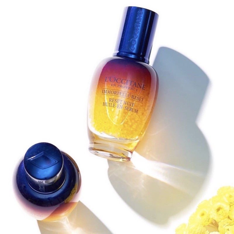 เซรั่ม L'Occitane Immortelle Overnight Reset Oil In Serum 50ml Shopee