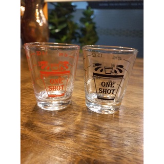 ONE SHOT 💥ส่งในไทย💥 แก้วซ๊อตกาแฟ แก้วตวงเล็ก Shot glass 1ซ๊อต จุ2 Oz. สเกลชัด ตรงได้มาตฐาน ทนความร้อน ทนเย็น ราคาโรงงาน