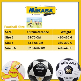 ภาพขนาดย่อของภาพหน้าปกสินค้าMIKASA มิกาซ่า ฟุตซอลหนังอัด Futsal PVC th SWL62V(590) จากร้าน sportlandwear บน Shopee ภาพที่ 3
