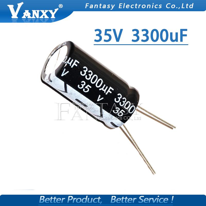 ภาพหน้าปกสินค้า5PCS Higt quality 35V3300UF 16*30mm 3300UF 35V 16*30 Electrolytic capacitor ที่เกี่ยวข้อง