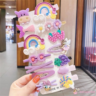 Babygarden กิ๊บติดผมลายดอกไม้สัตว์น่ารักสําหรับเด็ก 14 ชิ้น