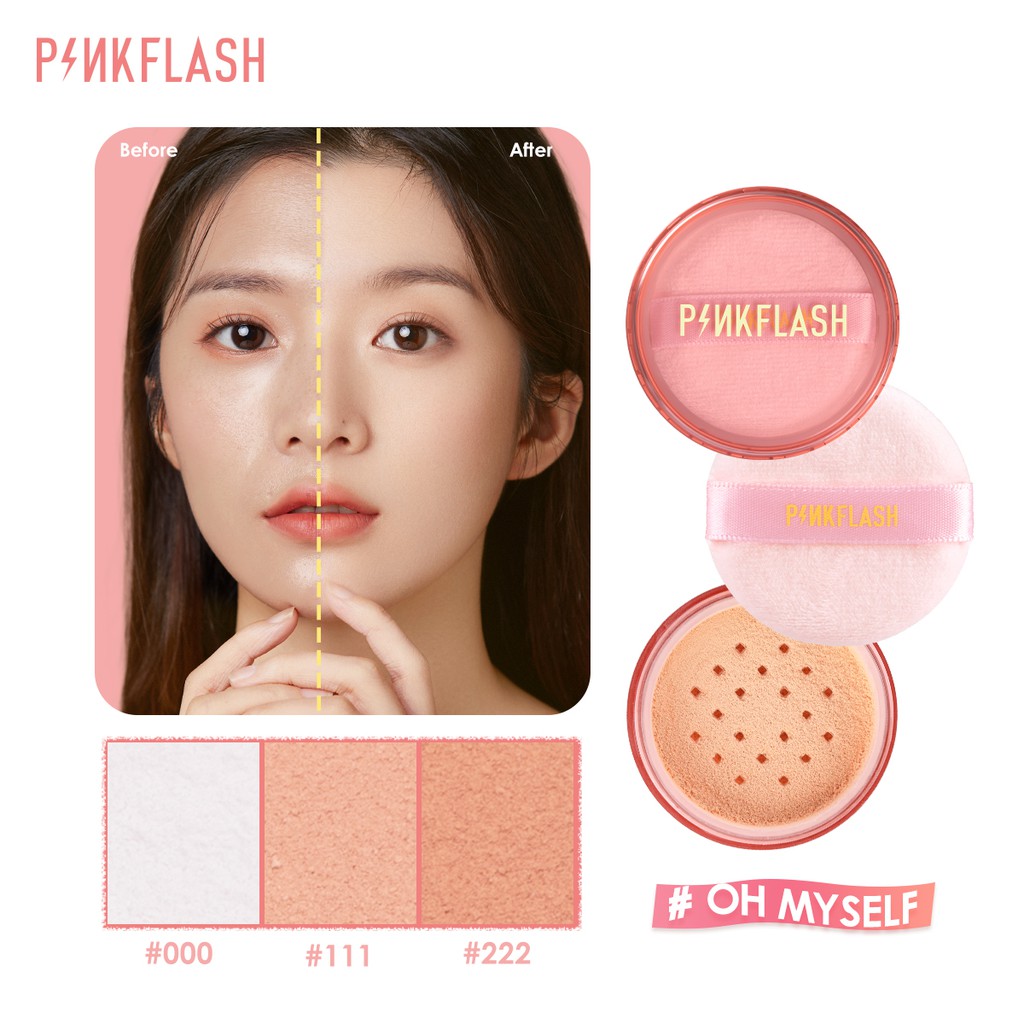 pinkflash-ohmyself-แป้งฝุ่นควบคุมความมัน