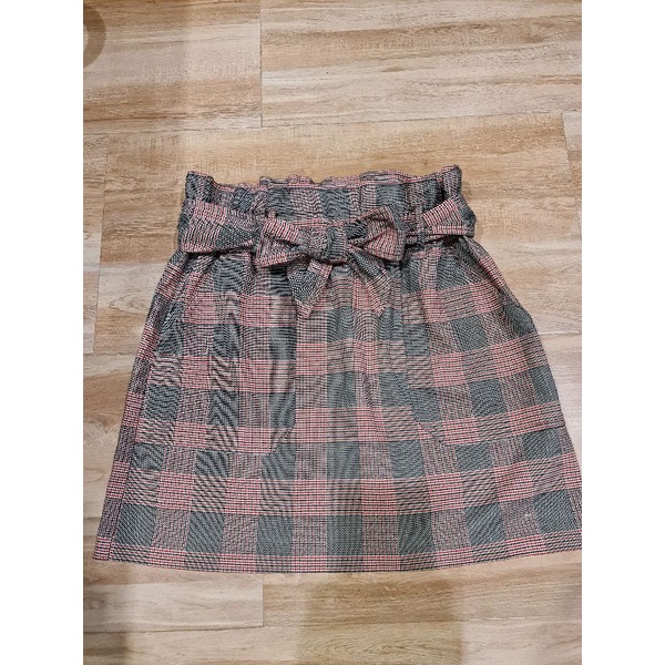 zara-mini-skirt-size-l-เอวยืด-เอวสูงแบบผูก-น่ารักมาก