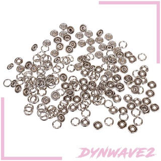 [dynwave2] กระดุมแป๊ก Pr Studs Snap POPPER 9.5 มม. สําหรับเย็บผ้า DIY 50 ชุด