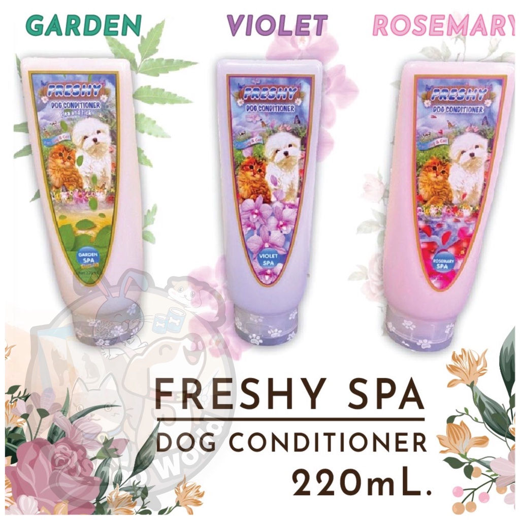 Freshy Dog and Cat Conditioner ครีมนวดบำรุงขนสำหรับสุนัขและแมว ขนาด 220