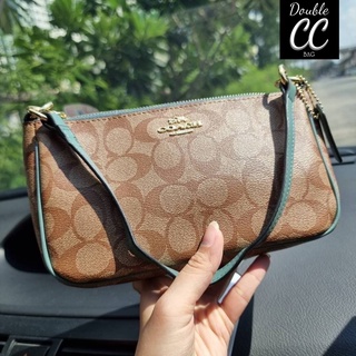 (แท้ 💯%‼ Factory) เช็คสินค้าทางแชทก่อนสั่งซื้อ COACH F58321 TOP HANDLE POUCH