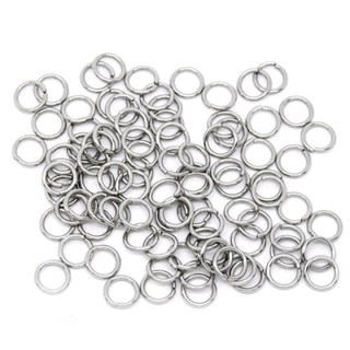 500 Stainless Steel Open Jump Rings 7mm Dia. Findings