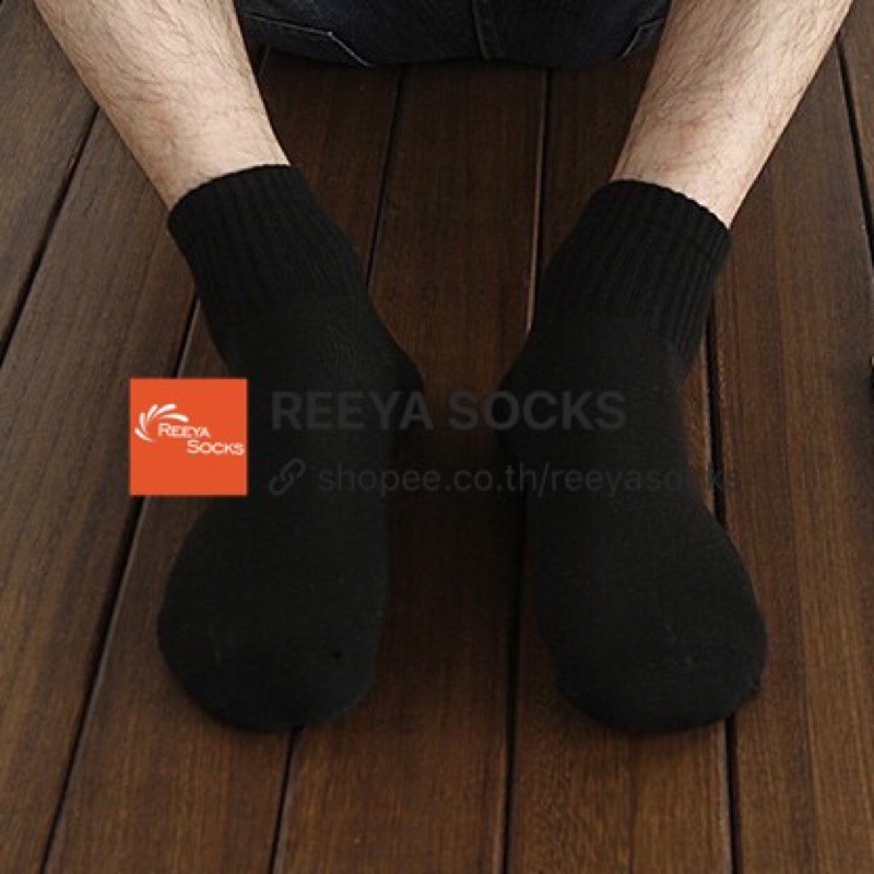 ภาพสินค้าถุงเท้าข้อกลาง ถุงเท้างานไทย คุณภาพดี พร้อมส่ง ดำ ขาว เทา จากร้าน zksocks บน Shopee ภาพที่ 3