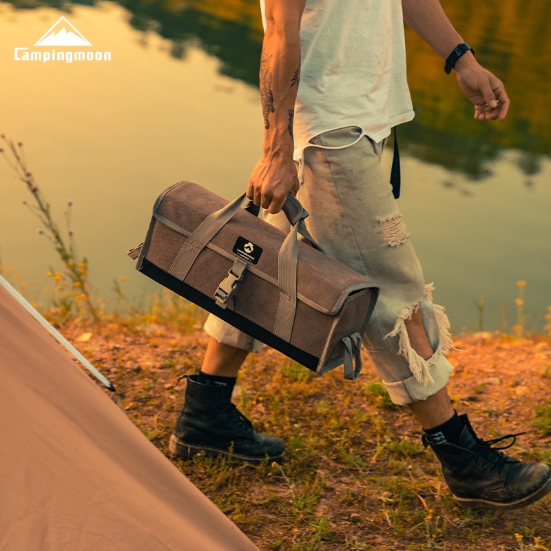 พร้อมส่ง-กระเป๋าใส่อุปกรณ์แค้มป์ปิ้ง-campingmoon-bag-กระเป๋าใส่ของแคมป์-กระเป๋าสมอบก