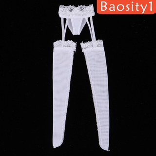( Baosity1 ) ถุงน่องลูกไม้สีขาว 1 : 6 Scale สําหรับผู้หญิง Ht Ph 12