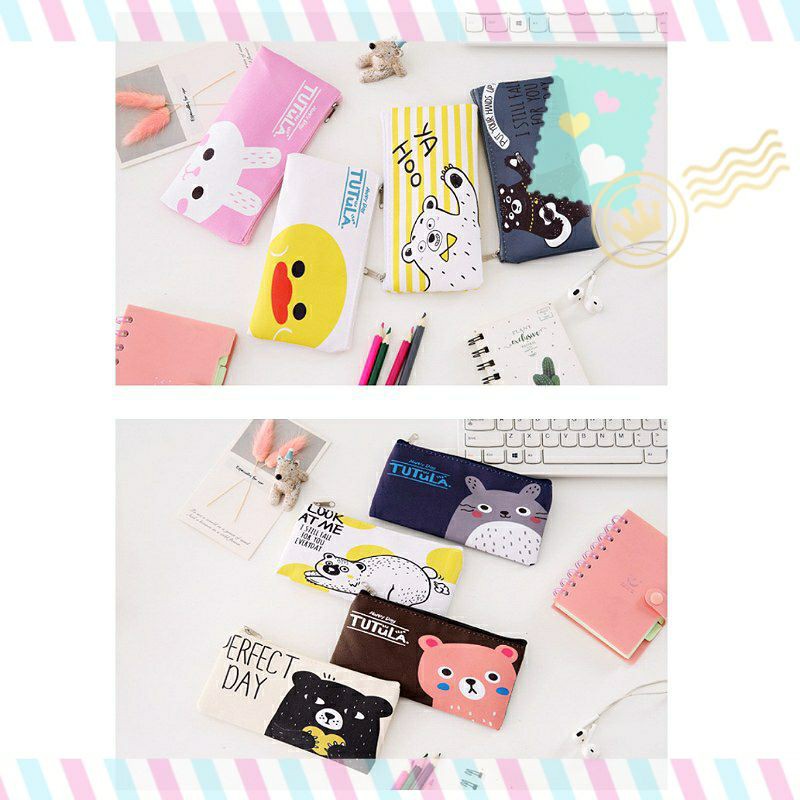 pencil-case-พร้อมส่ง-กระเป๋าดินสอลายการ์ตูนขนาด9-18cm
