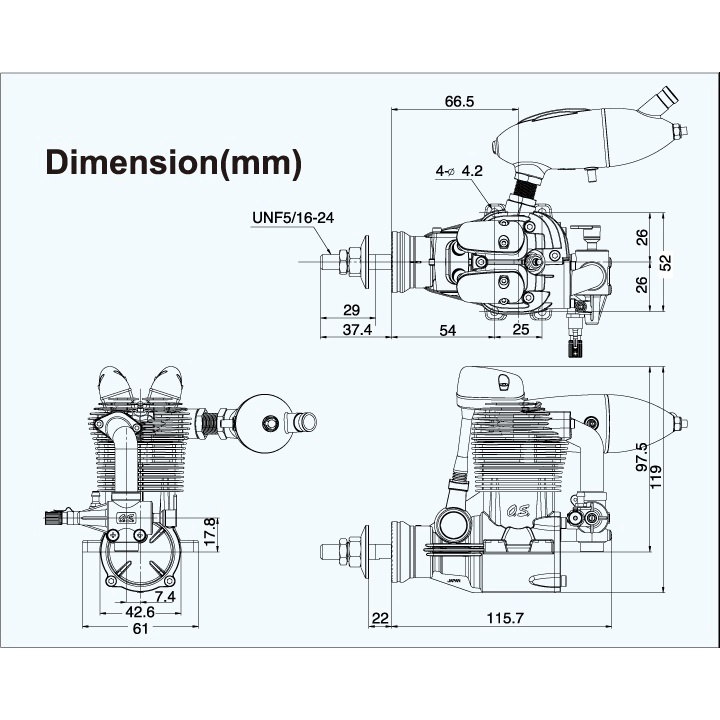 เครื่องยนต์เครื่องบิน-o-s-fs-95v-rc