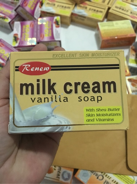 สบู่คูเวต-มิลค์ครีม-milk-cream-สบู่ครีมนมกลิ่นวนิลลา