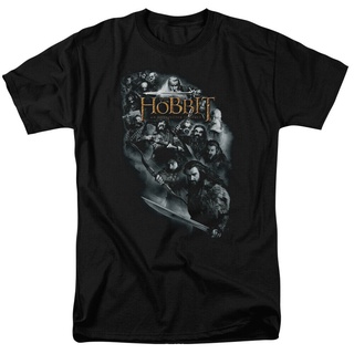 T-shirt  เสื้อยืด พิมพ์ลายกราฟฟิค The Hobbit Trilogy Cast Of Characters แบบตลกS-5XL
