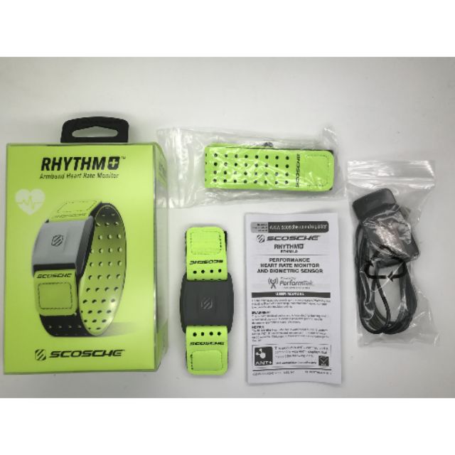 Cardiofréquencemètre Scosche RHYTHM+ Jaune - RTHMA1.5, Avec Contrôle Musical, NEUF
