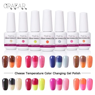 สีทาเล็บเจล Garear สี Cheese Temperature Change ขนาด 8 ml สีทาเล็บเจล   Hong Kong ได้รับมาตราฐาน SGS/MSDS  เก็บปลายทาง