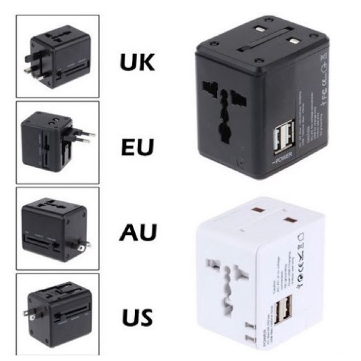 universal-adapter-all-in-oneปลั๊กไฟ-dual-usb-ใช้ได้ทั่วโลก-us-uk-eu-auปลั๊กไฟใช้ได้ทั่วโลกมากกว่า150ประเทศ